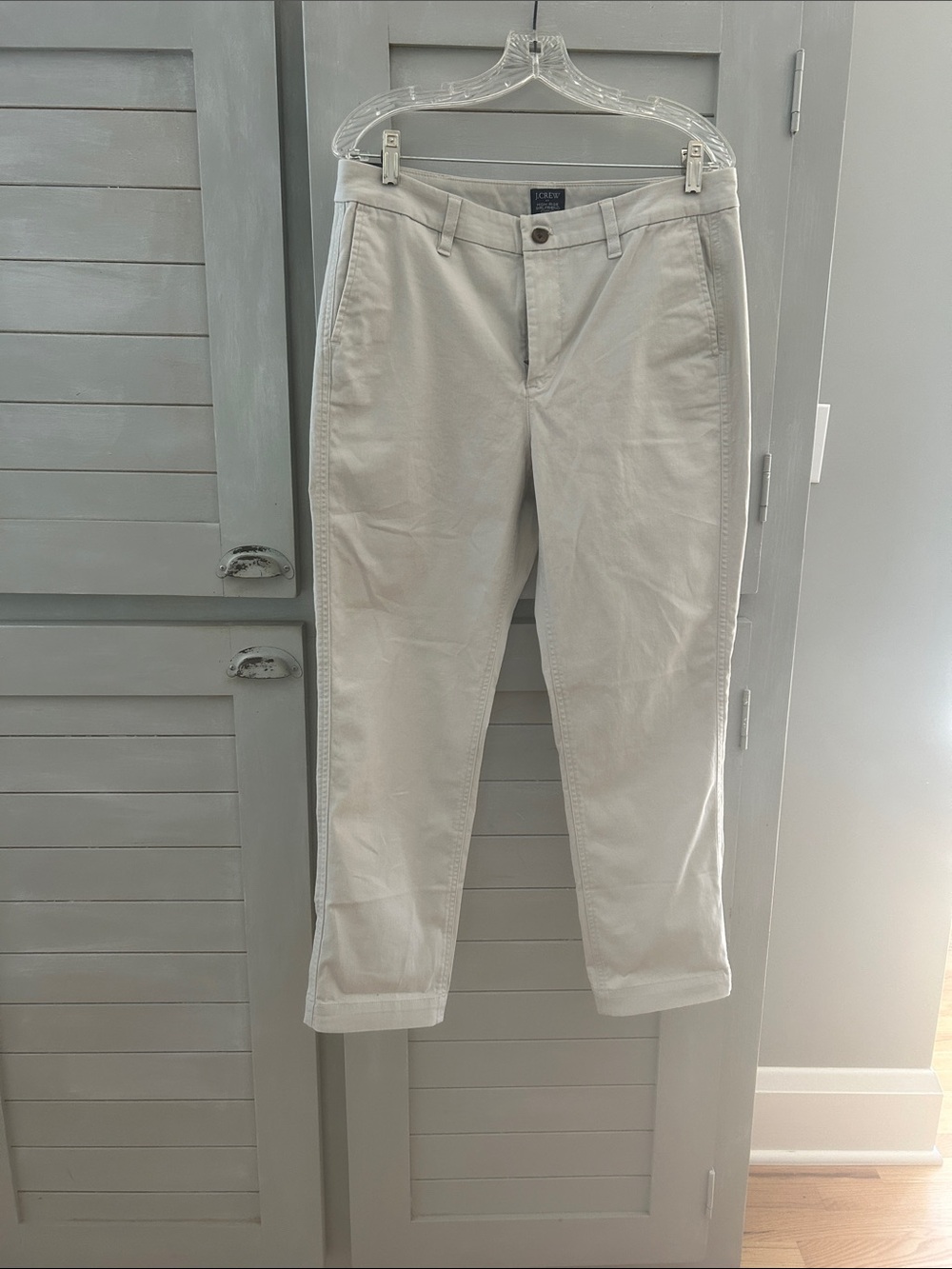 J. Crew Men's Light Beige Cotton Chinos